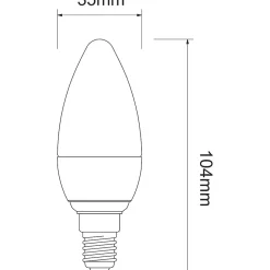 Ampoule LED E14 olive mate 5,5W