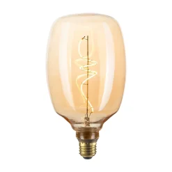 Ampoule LED E27 ovale Zepelin à filament ambrée Ø22cm 265lm blanc chaud Girard Sudron
