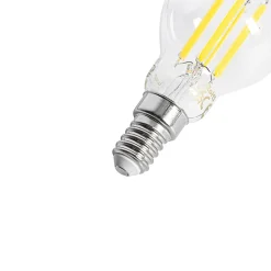 Ampoule LED E14 P45 transparente 2,2W 470lm 2700K
