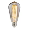 Ampoule LED E27 st64 à filament linéaire fumé blanc chaud Jacobsen