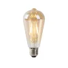 Ampoule LED E27 ST64 dorée avec détecteur crépusculaire 4W 400 lm 2200K