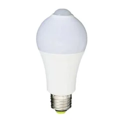 Ampoule LED E27 7W A60 avec Détecteur de Mouvement - Blanc Froid 6000K - 8000K