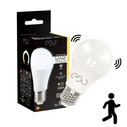 Ampoule LED E27 8,5W 3000K blanc chaud 806 lm avec détecteur de mouvement MARI EDO