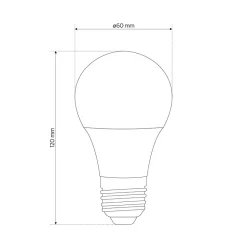 Ampoule LED E27 8,5W 3000K blanc chaud 806 lm avec détecteur de mouvement MARI EDO