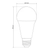 Ampoule LED E27 18W 3000K blanc chaud 2000 lm EDO777506 MARI B EDO