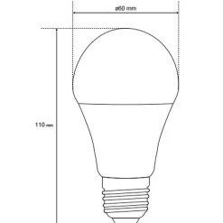 Ampoule LED E27 11W 6500K blanc froid 1055 lm EDO777593 MARI EDO