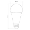 Ampoule LED E27 17W 4000K blanc neutre 1700 lm EDO777504 MARI EDO