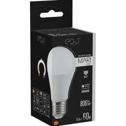 Ampoule LED E27 8,5W 4000K blanc neutre 806 lm EDO777433 MARI EDO