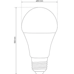 Ampoule LED E27 8,5W 4000K blanc neutre 806 lm EDO777433 MARI EDO