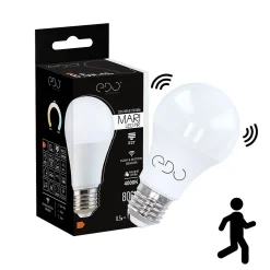 Ampoule LED E27 8,5W 4000K blanc neutre 806 lm avec détecteur de mouvement et de crépuscule MARI EDO