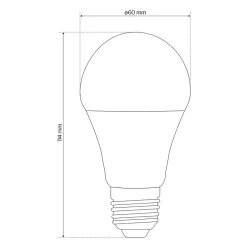 Ampoule LED E27 11W 4000K blanc neutre 1050 lm EDO777498 MARI EDO