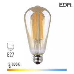 Ampoule LED E27 6W équivalent à 45W - Blanc Chaud 2000K