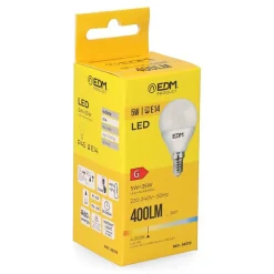 Ampoule LED E14 5W Ronde équiv