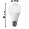 Ampoule LED E27 9W 220V A60 180 degrés (Pack de 10) - Blanc Froid 6000K - 8000K - SILAMP