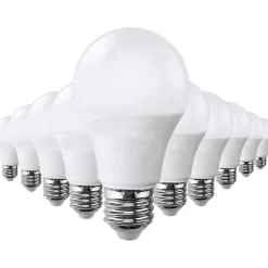 Ampoule LED E27 9W 220V A60 180 (Pack de 10) - Silumen - Blanc Froid 6000K - Classe A+