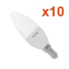 Ampoule LED E14 8W 220V C37 180 degrés (Pack de 10) - Blanc Froid 6000K - 8000K - SILAMP