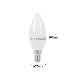 Ampoule LED E14 3.7W 220V C37 180 degrés - Blanc Neutre 4000K - 5500K - SILAMP