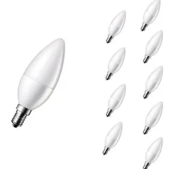 Ampoule LED E14 6W 220V C37 180 Dimmable - SILUMEN - Blanc Neutre 4200k - Faible consommation d'énergie