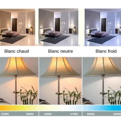 Ampoule LED E27 25W 220V G140 300 degrés Globe - Blanc Froid 6000K - 8000K - SILAMP