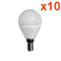 Ampoule LED E14 4W 220V G45 240 degrés (Pack de 10) - Blanc Froid 6000K - 8000K - SILAMP