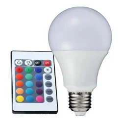 Ampoule LED E27 5W 220V RGB - SILUMEN - Multicolore - Standard