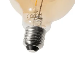 Ampoule LED filament spirale E27 dimmable G95 4W 270lm 2200K