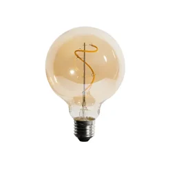 Ampoule LED filament spirale E27 dimmable G95 4W 270lm 2200K