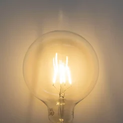 Ampoule LED filament spirale E27 dimmable G125 4W 270lm 2700K