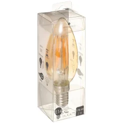 Ampoule LED Flamme ambrée - filament droit E14 - Atmosphera
