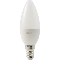 Ampoule LED flamme E14 250lm 2.2W = 25W Ø3.5cm Diall blanc neutre
