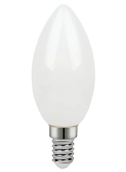 Ampoule LED flamme E14 470lm 3.4W = 40W Ø3.5cm Diall blanc chaud et blanc neutre
