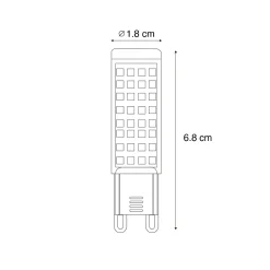 Ampoule LED G9 à intensité variable 5,5W 500 lm 2700K