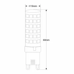 Ampoule LED G9 Tubulaire 6W 3000K Lumière Chaude 220240V AC Efficacité et Durabilité