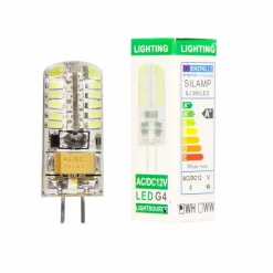 Ampoule LED G4 12V 3W SMD2835 24LED 360 degrés - Blanc Neutre 4000K - 5500K - SILAMP