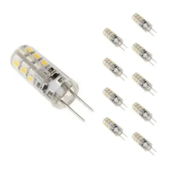 Ampoule LED G4 2W 12V SMD2835 24LED 360 degrés (Pack de 10) - Blanc Froid 6000K - 8000K - SILAMP