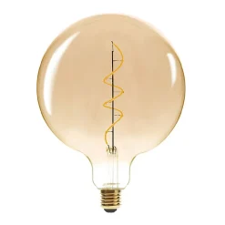 Ampoule LED Globe ambrée - filament torsadé E27 D20 cm - Atmosphera