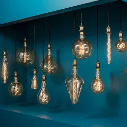 Ampoule LED Globe ambrée - filament torsadé E27 D20 cm - Atmosphera