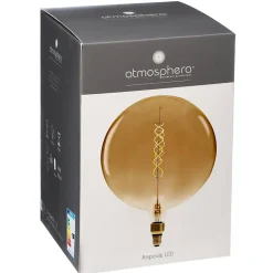 Ampoule LED Globe ambrée - filament torsadé E27 D30 cm - Atmosphera