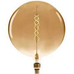 Ampoule LED Globe ambrée - filament torsadé E27 D30 cm - Atmosphera