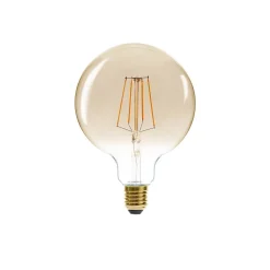 Ampoule LED Globe ambrée - filament droit E27 D13 cm - Atmosphera