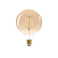 Ampoule LED Globe ambrée - filament droit E27 D13 cm - Atmosphera