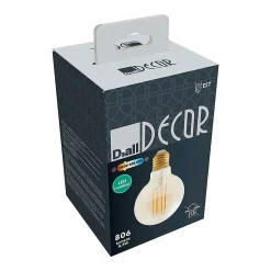 Ampoule LED globe E27 806lm 8.5W = 60W Ø9.5cm Diall blanc chaud