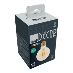 Ampoule LED globe E27 470lm 5.5W = 40W Ø8cm Diall blanc chaud