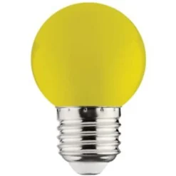 Ampoule LED globe Jaune 1W (Eq. 8W) E27