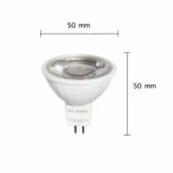Ampoule LED GU5.3 / MR16 12V 8W SMD 80 - Blanc Neutre 4200k - 5500k - SILUMEN