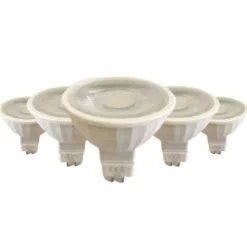 Ampoule LED GU5.3 / MR16 12V 8W SMD 80 degrés (Pack de 5) - Blanc Neutre 4000K - 5500K - SILAMP