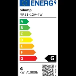 Ampoule LED GU4 / MR11 4W 12V - Blanc Froid 6000K - 8000K - SILUMEN