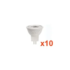 Ampoule LED GU4 / MR11 3W 12V (Pack de 10) - Blanc Chaud 2300K - 3500K - SILAMP