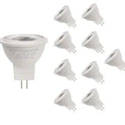 Ampoule LED GU4 / MR11 3W 12V (Pack de 10) - Blanc Chaud 2300K - 3500K - SILAMP
