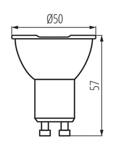 Ampoule LED GU10 - 7W - Blanc Naturel 4000K - Spot Dimmable - 575lm - Argent